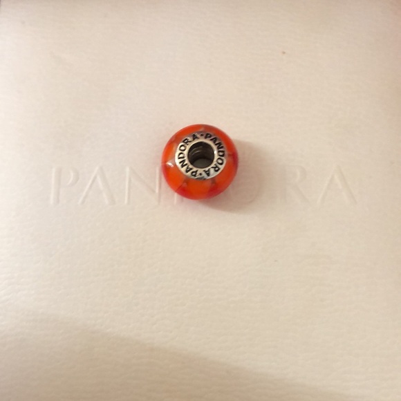 Pandora Captivating Orange Red Hot Murano - Picture 2 of 3